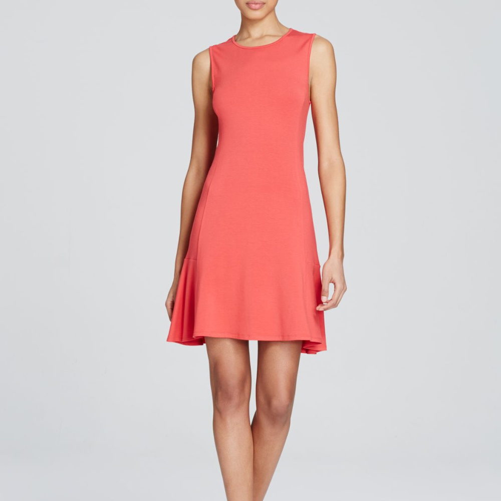 Tahari Peach Briza Dress